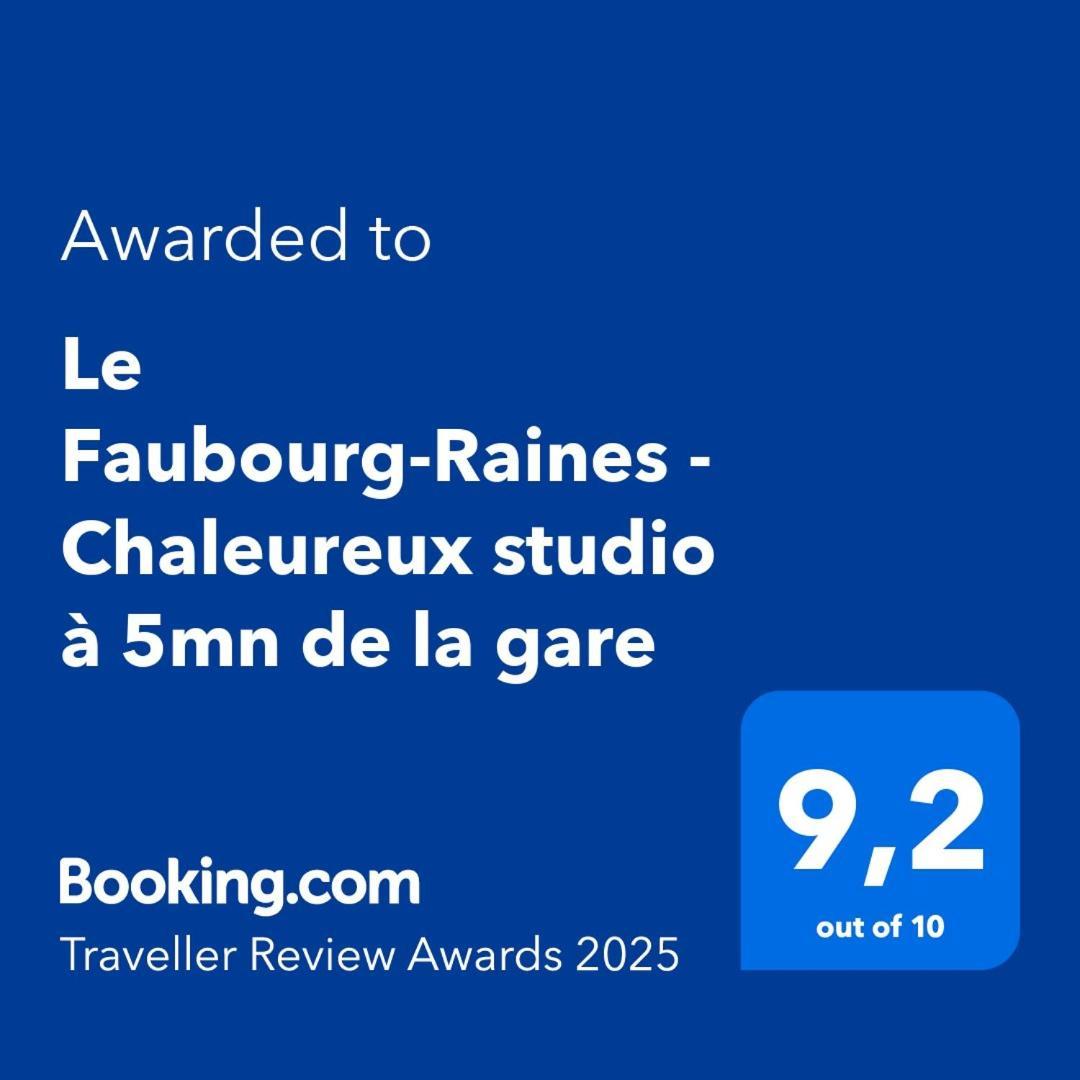 Le Faubourg-Raines - Chaleureux studio à 5mn de la gare Dijon Extérieur photo